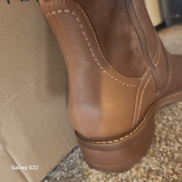 Lucky Brand "Quenbe" Latte Riding Boots. NIB. Size 6.5 - Picture 5 of 11